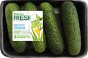 Огурцы короткоплодные ЛЕНТА FRESH колючие, 450г