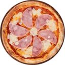 Пицца круглая с ветчиной и сыром, диаметр 26-28 см, 320г