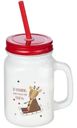 Кружка Modi с крышкой и трубочкой, 480мл
