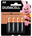 Батарейка Duracell basic LR6-4BL АА 4шт