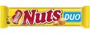 Батончик шоколадный Nuts Duo с цельным фундуком, карамелью и нежной нугой, 66 г