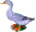 Фигура садовая утка серая 18*35*50