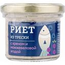 Риет из трески Медовый дом с хреном и можжевеловой ягодой, 100 г