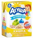 Каша молочно-пшеничная  Агуша Вставай-ка с Яблоком с 6 месяцев 2,5%, 200 мл