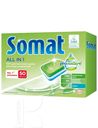 Средство SOMAT All in 1 Pro Nature для мытья посуды в посудомоечной машине 50таб