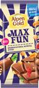 Шоколад Alpen Gold Max Fun молочный с карамелью, мармеладом и печеньем, 160 г