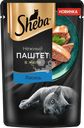 Корм консервированный для кошек SHEBA Нежный паштет в желе Лосось, 75г