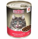 Влажный корм Зоогурман Big Cat с мясом для кошек 350 г