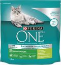 Корм сухой PURINA ONE®, для домашних кошек, индейка, 1,5кг