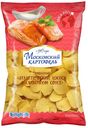 Чипсы МОСКОВСКИЙ КАРТОФЕЛЬ рифленые Атлантический лосось, 150г