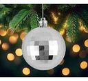 Ёлочное украшение Шар серебристый в ассортименте, 6см