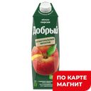 ДОБРЫЙ Напиток сок/содерж яблоко-персик 1л т/пак(Мултон):12