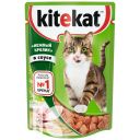 Корм KITEKAT Нежный кролик в соусе консервированный для взрослых кошек, 85г