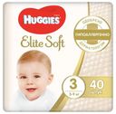 Подгузники Huggies Elite Soft Jumbo 3 (5-9 кг), 40 шт