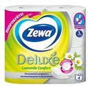 Туалетная бумага Zewa Deluxe в асс-те, 3-слойная, 4 рулона