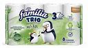 Туалетная бумага Familia Trio белая 3 слоя, 8 рулонов