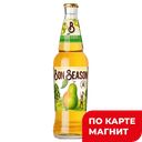 Сидр BON SEASON газированный пастеризованный сладкий 4,5%, 0,4л