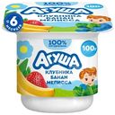 Творог Агуша Клубника банан с 6 месяцев 3.8%, 100г