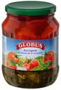 Ассорти овощное Globus томаты и огурцы, 720 мл