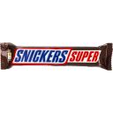 Шоколадный батончик SNICKERS SUPER с жареным арахисом, карамелью и нугой, покрытый молочным шоколадом, 80г