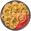 Биточек куриный со спагетти в томатном соусе Перекрёсток Select, 250г