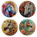 Подставка под горячее Лошадь, рисунок в ассортименте, мультцвет, 10см