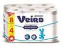 Бумага туалетная Veiro Домашняя Белая 12 рулонов 2 слоя