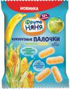 ФрутоНяня 20г. Палочки кукурузные с яблоком и бананом для питания детей раннего возраста 12мес+ 20г