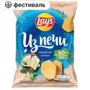 Чипсы LAYS Из печи Нежный сыр с зеленью, 85г 