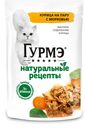 Корм для кошек Гурмэ Натуральный рецепт влажный курица с морковью, 75г