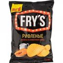 Чипсы картофельные Fry's Лосось в сливочном соусе рифлёные, 130 г
