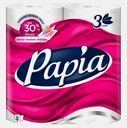 Туалетная бумага Papia 3 слоя 4 рулона