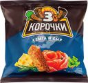 Сухарики ржаные ТРИ КОРОЧКИ Сыр и семга, 100г