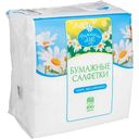 Салфетки бумажные Ромашкин луг однослойные с тиснением, 33 см, 100шт.