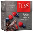 Чай черный Tess Forest Dream с малиной и ароматом черники в пирамидках 1,8 г х 20 шт