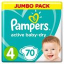 Подгузники Pampers Active Baby-Dry Maxi размер 4 8-14кг 70шт.