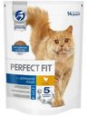 Сухой полнорационный корм Perfect Fit для живущих в помещении взрослых кошек с курицей, 650г