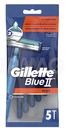 Станок для бритья одноразовый Gillette Blue II Plus, 5 шт