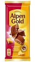 Шоколад молочный Alpen Gold с соленым арахисом и крекером, 85 г