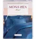 Комплект постельного белья 2-спальный Mona Liza Royal Ленты индиго сатин-жаккард, 6 предметов