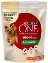 Корм сухой для собак PURINA ONE®, Непоседа, курица-рис, 600г