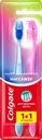 Зубная щетка COLGATE Массажер, средней жесткости, 1+1, 2шт