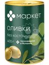 Оливки зелёные без косточки Маркет Перекрёсток, 400г