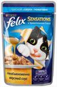 Корм для кошек Felix Sensation треска в в томатном соусе, 85 г
