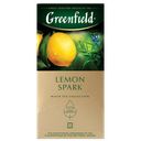 Чай черный GREENFIELD Лемон Спарк, 25 пакетиков 