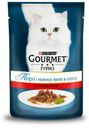 Корм для кошек Gourmet Perle Нежное филе с говядиной в соусе, 85 г