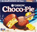 Бисквит ORION Choco Pie Chocochip с кусочками шоколада в глазури, 360г