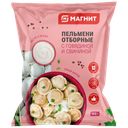 Пельмени МАГНИТ Отборные говядина-свинина, 900г 