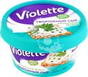 Сыр творожный КАРАТ Violette с зеленью 70%, без змж, 140г