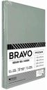 Простыня 2-спальная Bravo поплин цвет: зелёный, 180×215 см